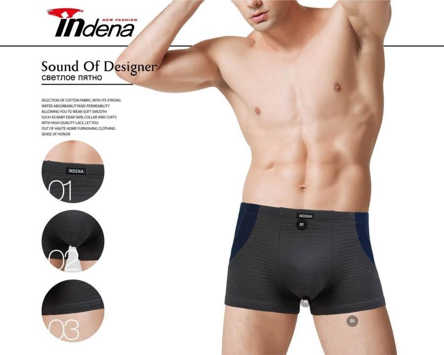 Труси чоловічі боксери стрейчеві Х/Б INDENA UNDERWEAR бавовна 45306 ТМБ-1811706