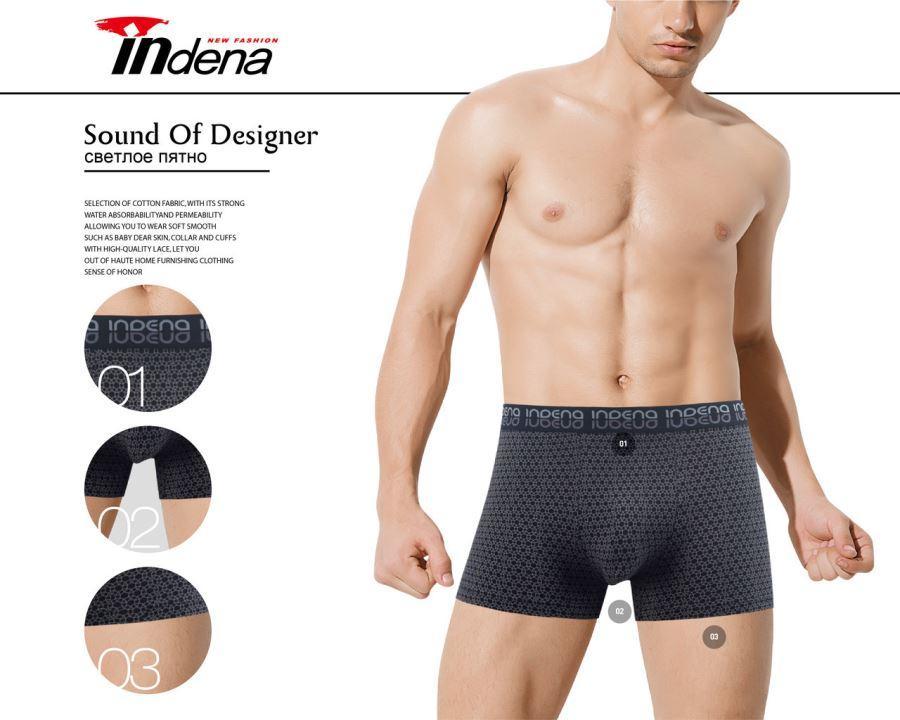 Труси чоловічі боксери стрейчеві Х/Б INDENA UNDERWEAR бавовна 85088 ТМБ-1811701