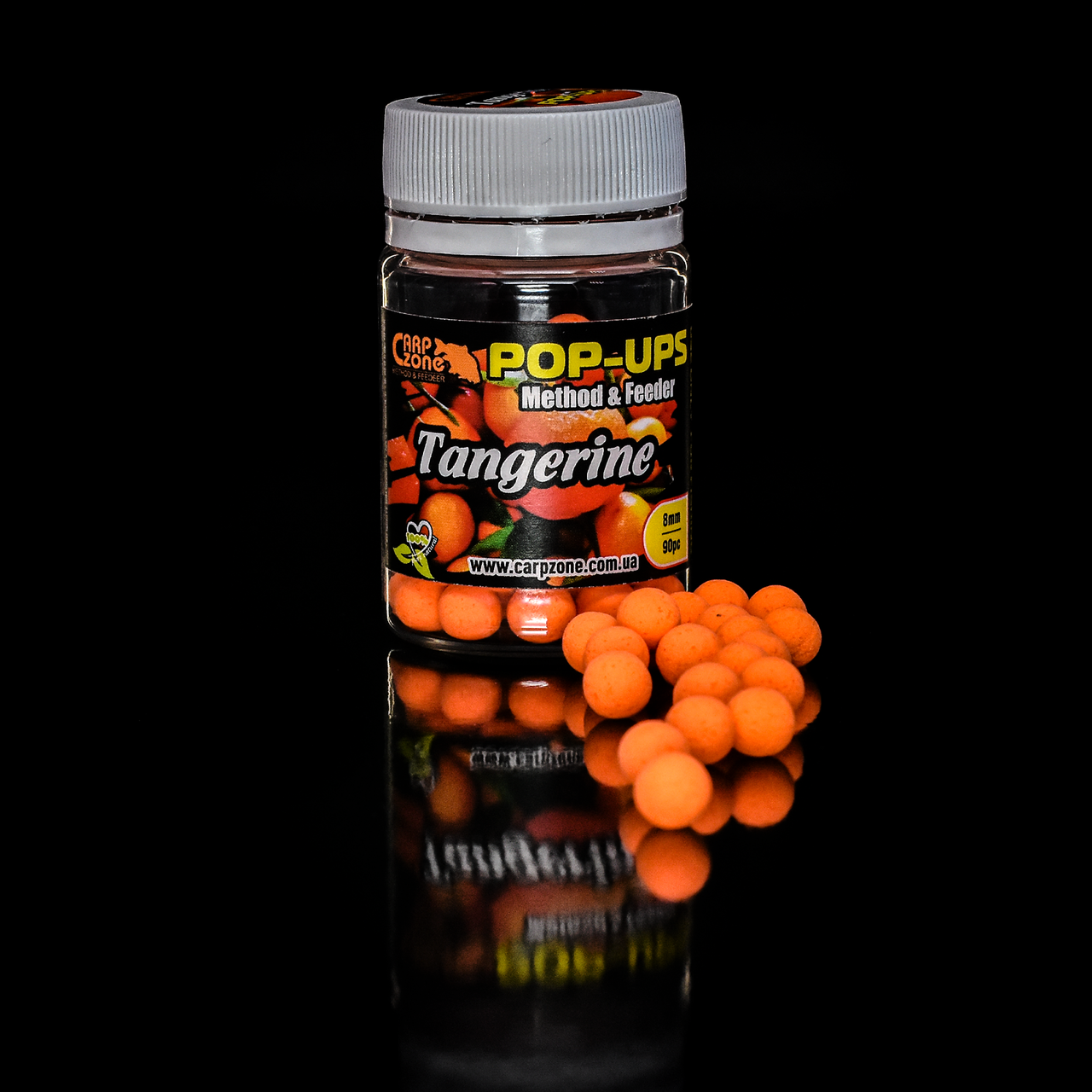 Поп Ап CarpZone Pop-Ups Method & Feeder Tangerine (Мандарин) 8 mm/90 pc