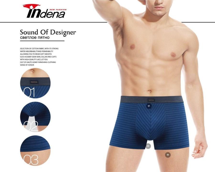 Труси чоловічі боксери стрейчеві х/б Indena underwear 85132 бавовна ТМБ-18983