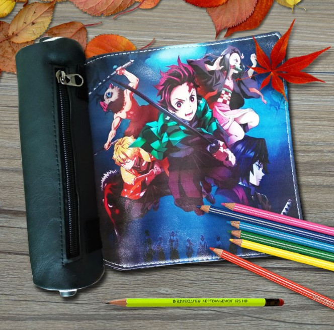 Пенал Аніме Примара Demon Slayers Blade на липучці