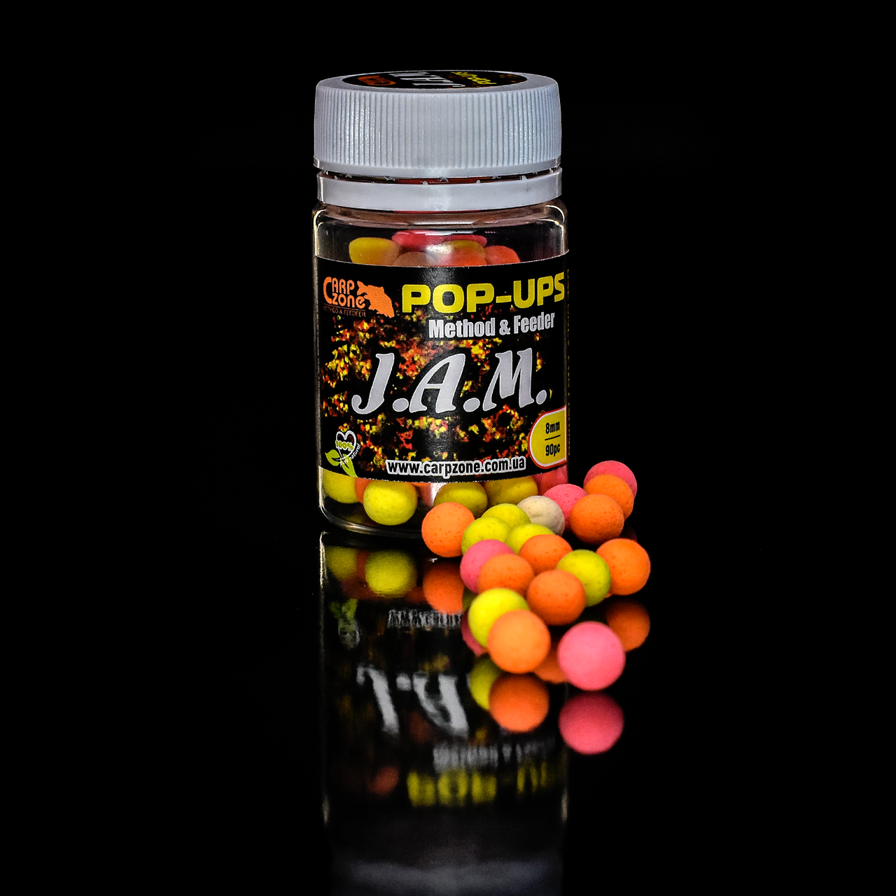 Поп Ап CarpZone Pop-Ups Method & Feeder J.A.M. 8mm/90pc, фото 1