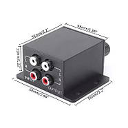 Пасивний регулятор низьких частот НЧ фільтр кросовер еквалайзер для авто сабвуфера, фото 3