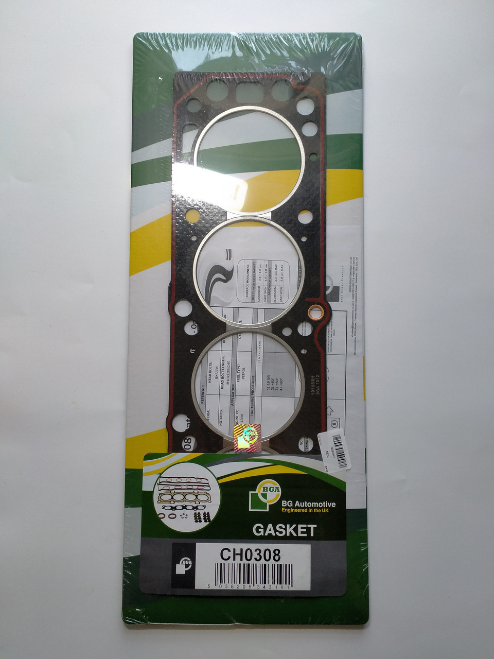Прокладка ГБЦ BGA CH0308 OPEL ASTRA F, KADETT, VECTRA A 1.4 94->, DAEWOO LANOS 1.5
