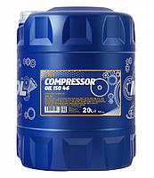 Компрессорное масло Mannol 2901 COMPRESSOR OIL ISO 46 20л (для пневмоинструмента и воздушных компрессоров)