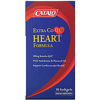 Catalo Naturals, Extra CoQ10 Heart Formula with Nattokinase & Flaxseed Oil, 30 Softgels Київ