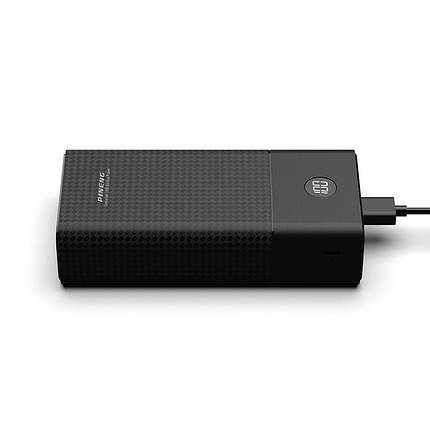 Потужний зовнішній акумулятор Power Bank Pineng PN-899 PD 30000 mAh колір чорний, фото 3