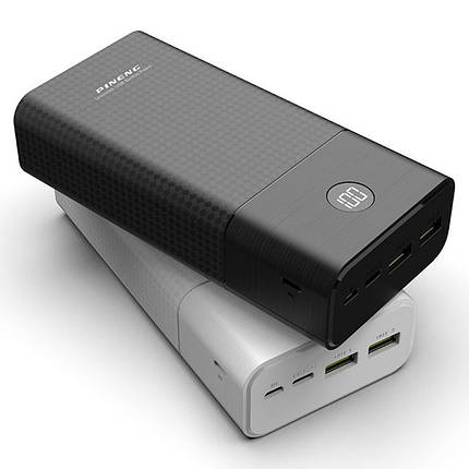 Потужний зовнішній акумулятор Power Bank Pineng PN-899 PD 30000 mAh колір білий, фото 3