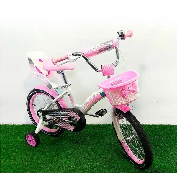Дитячий двоколісний велосипед KIDS BIKE CROSSER 3 рожевий 18 дюймів, фото 1