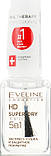 Суміш- закріпник лака для нігтів 5в1 Eveline Cosmetics Nail Therapy Professional Super-Dry Top Coat 12 мл, фото 5