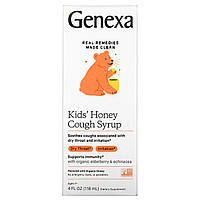 Genexa, Kid's Honey, сироп от кашля, для детей от 1 года, органический мед, 118 мл (4 жидк. Унции) в Украине