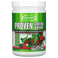 Gaspari Nutrition, Proven Greens & Reds, суперфуд в порошке с высоким содержанием питательных веществ, с в в