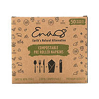Earth's Natural Alternative, Compostable Pre Rolled Napkins with Knife, Fork and Spoon, 50 Rolls Днепр