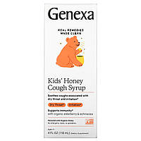 Genexa, kid's Honey Cough Syrup, Organic Honey , 4 fl oz (118 ml) Київ