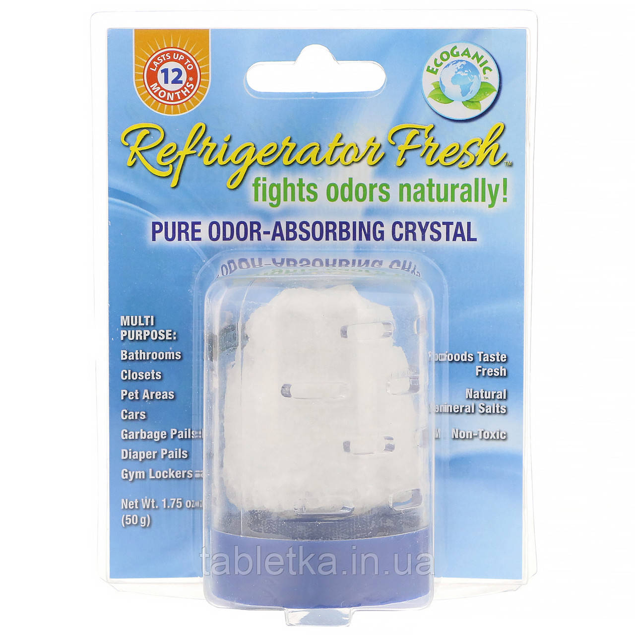 FunFresh Foods, Refrigerator Fresh, кристали для поглинання запаху, 50 г (1,75 унції)