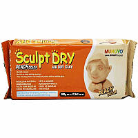 Масса для моделирования Mungyo Sculpt Dry 500 г самозастывающая персиковый (8804819065517)