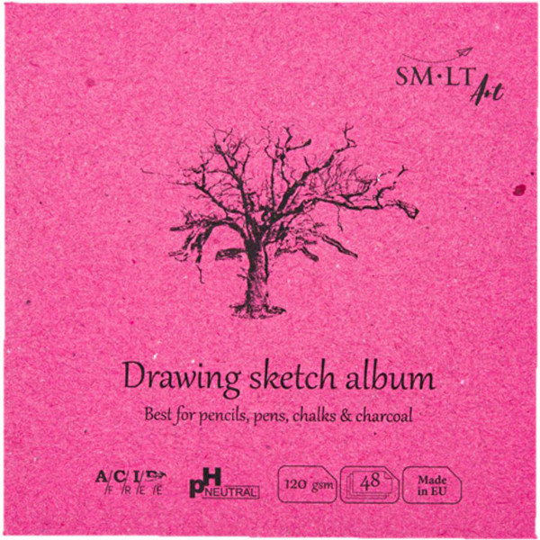 Скетчбук для малюнка Smiltainis Authentic Layflat 14х14см 120г/м2 48арк (4770644588856)