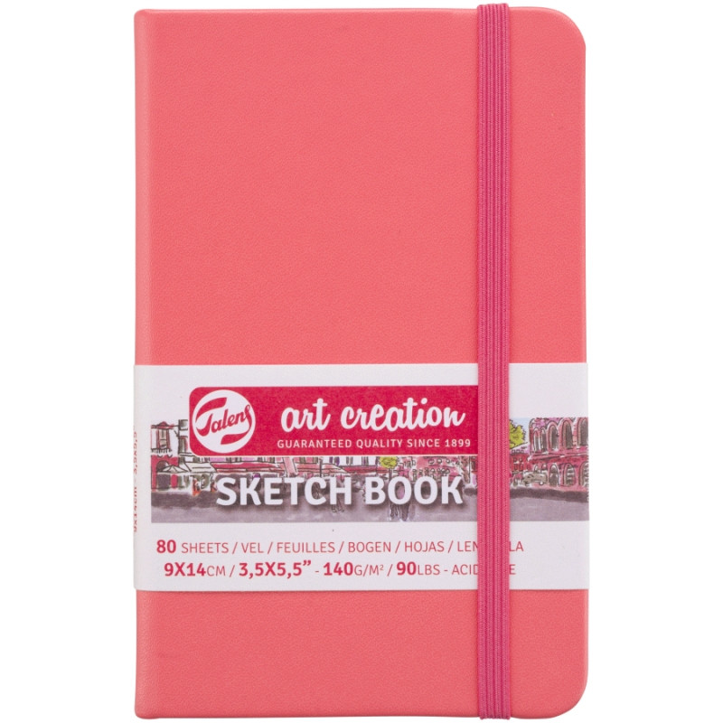 Скетчбук Royal Talens Art Creation блокнот для графіки 9х14см 80л. 140г/м кораловий (8712079455859)