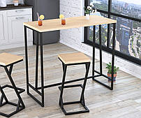 Консольний барний стіл у стилі лофт для кухні, балкону BS-125 Loft Design