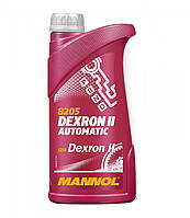 Трансмиссионное масло Mannol 8205 DEXRON II AUTOMATIC 1л (АКПП, жидкость ГУР, красное)