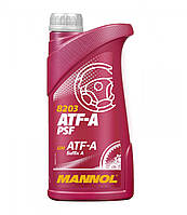 Трансмісійне масло Mannol 8203 ATF-A AUTOMATIC FLUID 1л (масло АКПП, рідина ГУР, червоне, Suffix A)