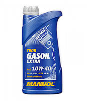 Моторное масло Mannol 7508 GASOIL EXTRA 10W-40 1л для газовых двигателей LPG полусинтетическое