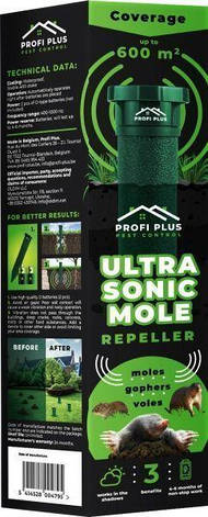 Електронний відлякувач кротів Ultra Sonic Pest Control, Profi Plus, фото 2