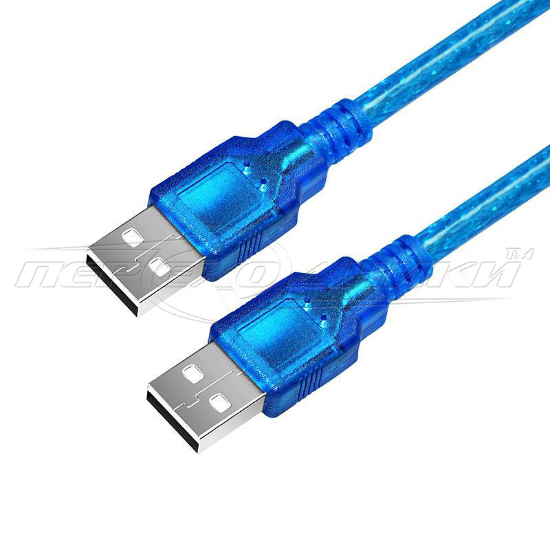 Кабель USB 2.0 AM-AM з феритом, 1.5 м