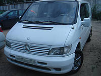 Реснички на фары Mercedes Vito 1996-2003 / Мерседес Вито 1996-2003 (стекловолокно, под покраску)