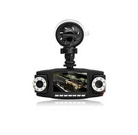 Автомобильный видеорегистратор Double 3 в 1 2 камеры + GPS | авторегистратор | регистратор авто