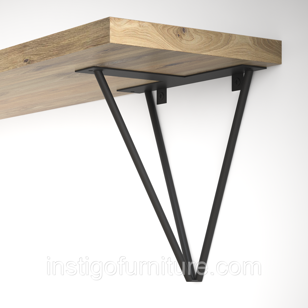 Кронштейн для полиці з металу 250×180mm, H=260mm
