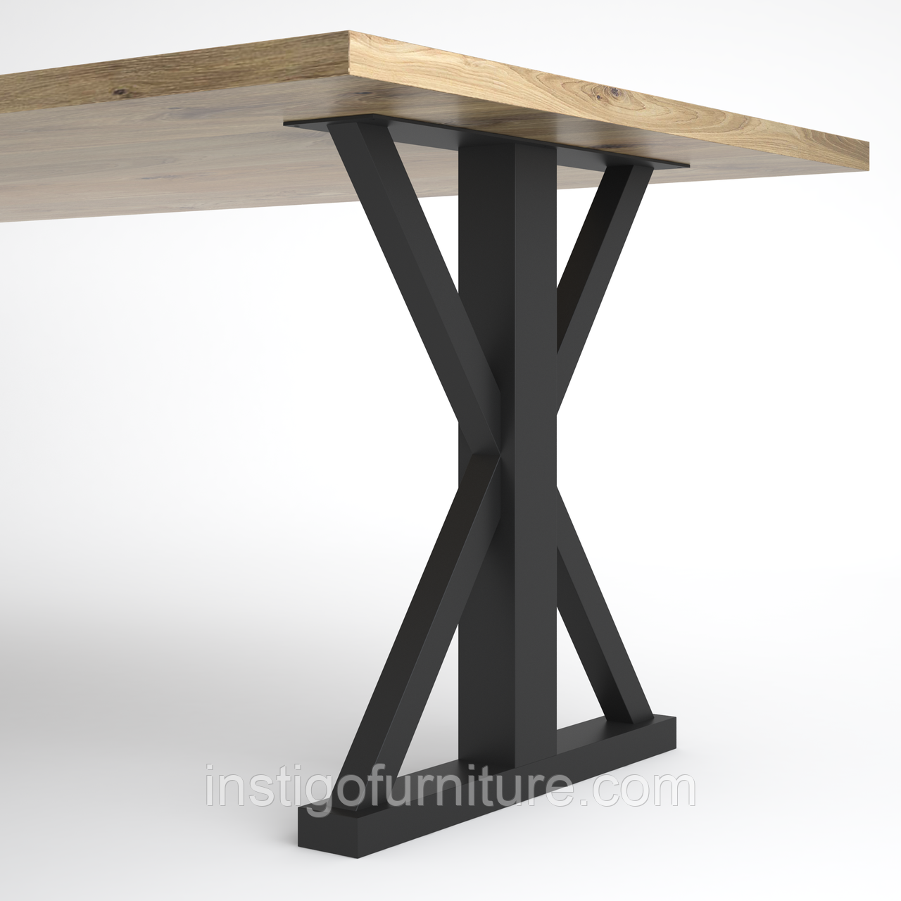 Опора ніжка для столу з металу 600×100mm, H=730mm
