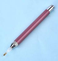 Ручка для алмазных вышивок с подсветкой розовый