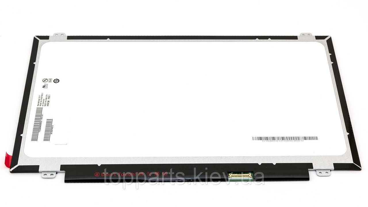 14.0" HD 1366x768, AUO B140XTN02.D, LED, 30-pin (eDP, разъем на доп. панели справа), глянец, slim