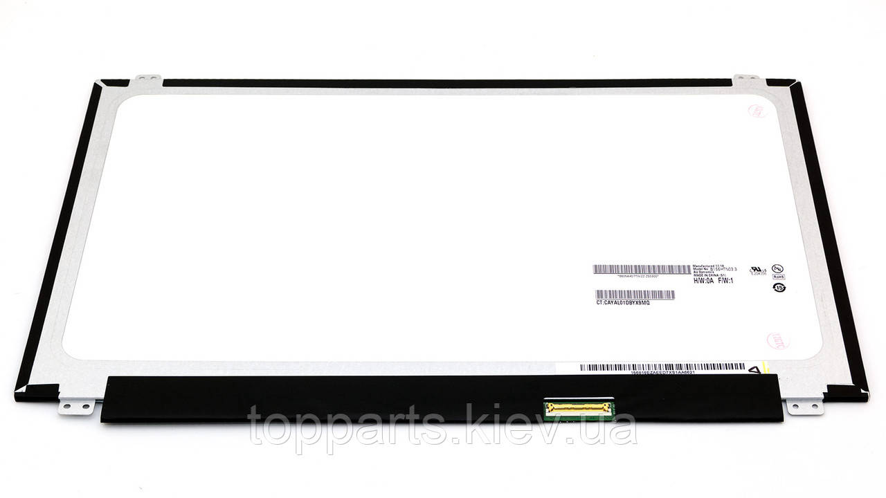 15.6" Full HD 1920х1080, AU Optronics B156HTN03.3, LED, 40-pin (роз'єм знизу справа), матова, slim