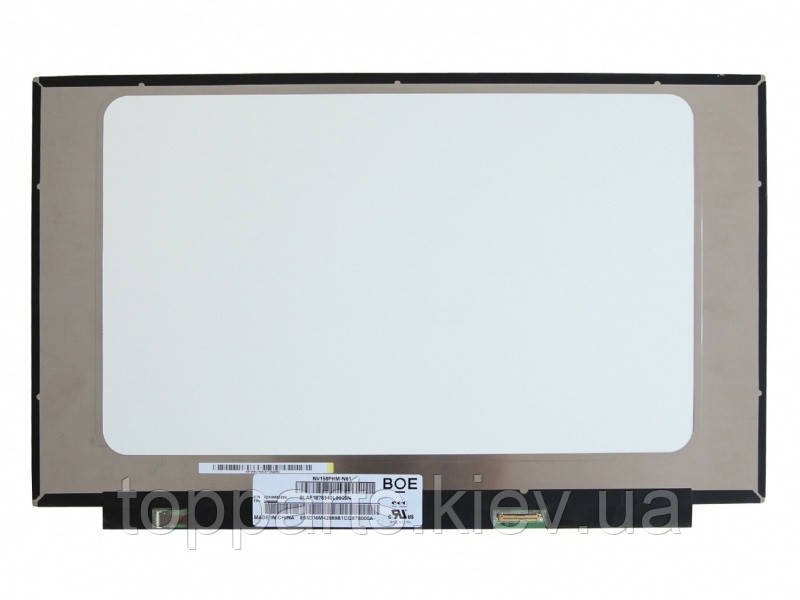 15.6" Full HD 1920х1080, BOE NV156FHM-N61, LED, 30-pin (eDP), матова, slim (350мм), без вушок і планок