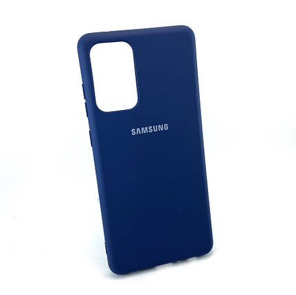 Чохол для Samsung Galaxy A72, A725 4G накладка на бампер протиударний Silicone Cover силікон синій, фото 1