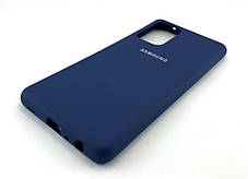 Чохол для Samsung Galaxy A72, A725 4G накладка на бампер протиударний Silicone Cover силікон синій, фото 4