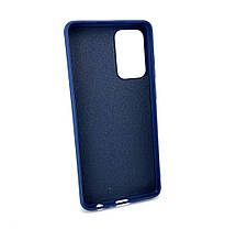 Чохол для Samsung Galaxy A72, A725 4G накладка на бампер протиударний Silicone Cover силікон синій, фото 6