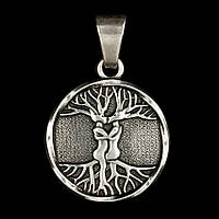 Талісман удачі Дерево життя Метал з ребрами 22х22х1,5 мм (02967)