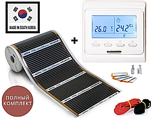 12 м2.Інфрачервона тепла підлога "RexVa" (Корея), комплект з програмованим терморегулятором Menred E51