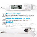 Цифровий термометр для м'яса, молока, овочів і т. д. KCASA KC-TP400 (від -50 до 300 ºC; ±1ºС), фото 8