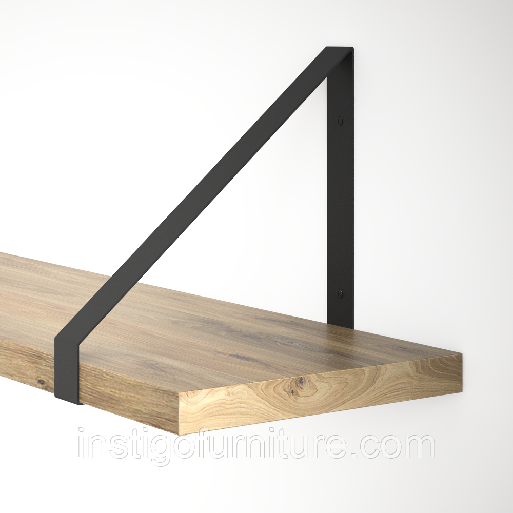 Кронштейн для полиці з металу 254×30mm, H=250mm