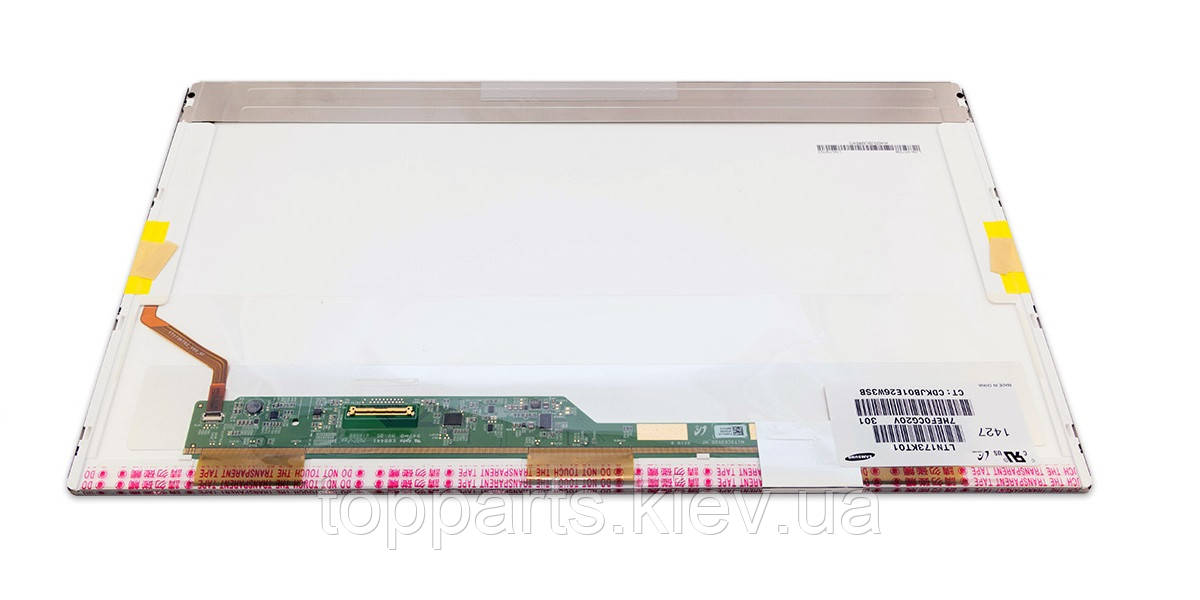 17.3" WXGA HD+ 1600x900, Samsung LTN173KT02, LED, 40-pin (разъем слева знизу), глянсова