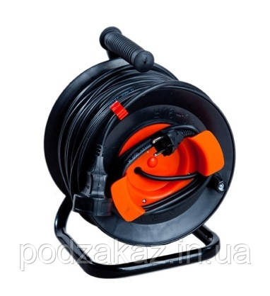 Подовжувач 50 м 2х1,5 мм на котушці, виносна троянд. "Леміра", фото 1