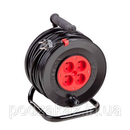 Подовжувач на котушці Леміра У16-01 ПВС 2х1,5 50 м, фото 1