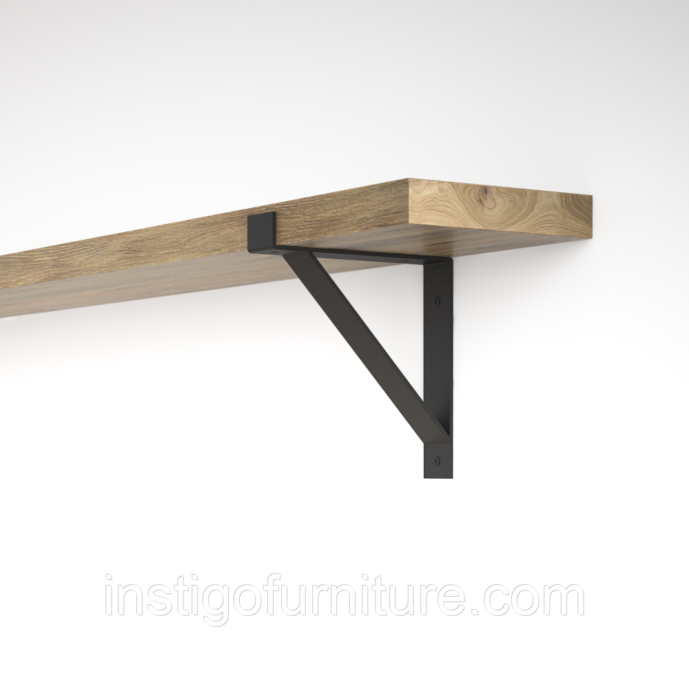 Кронштейн для полиці з металу 153×30mm, H=177mm