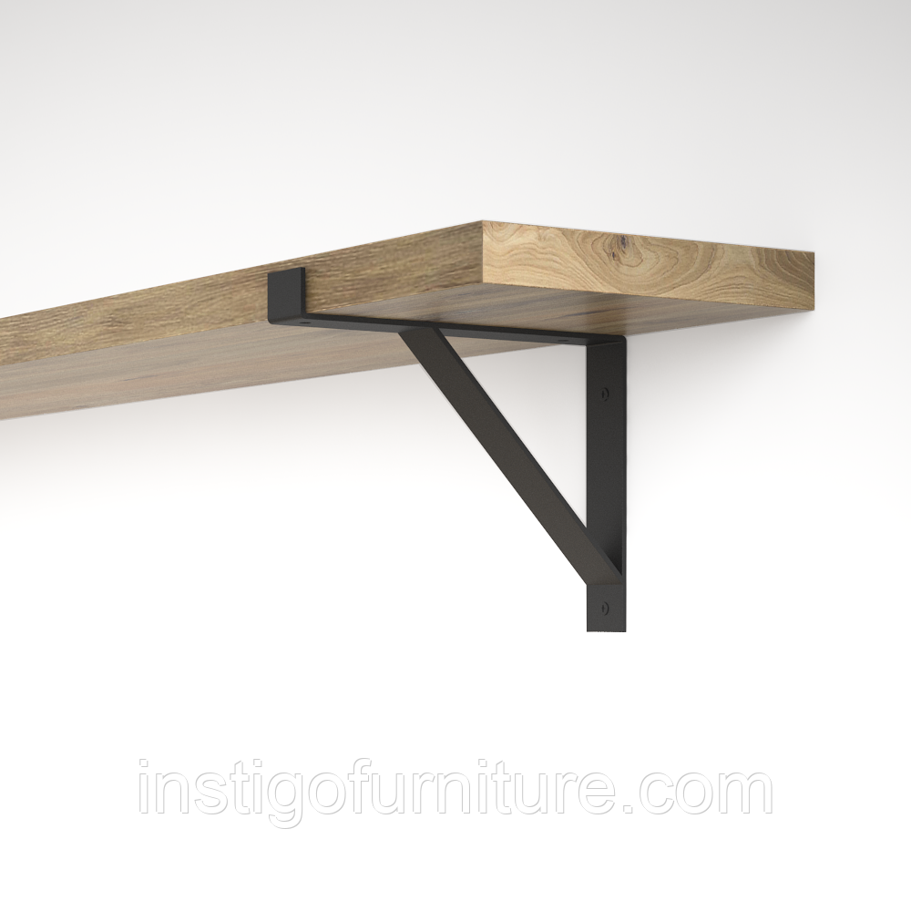 Кронштейн для полиці з металу 203×30mm, H=177mm