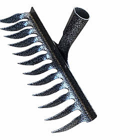 Граблі зубчасті металеві з молотковим покриттям