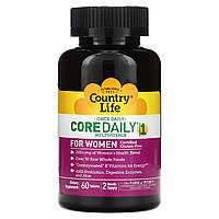 Мультивитамины для женщин Country Life Core Daily-1 Multivitamin Women 60 таблеток